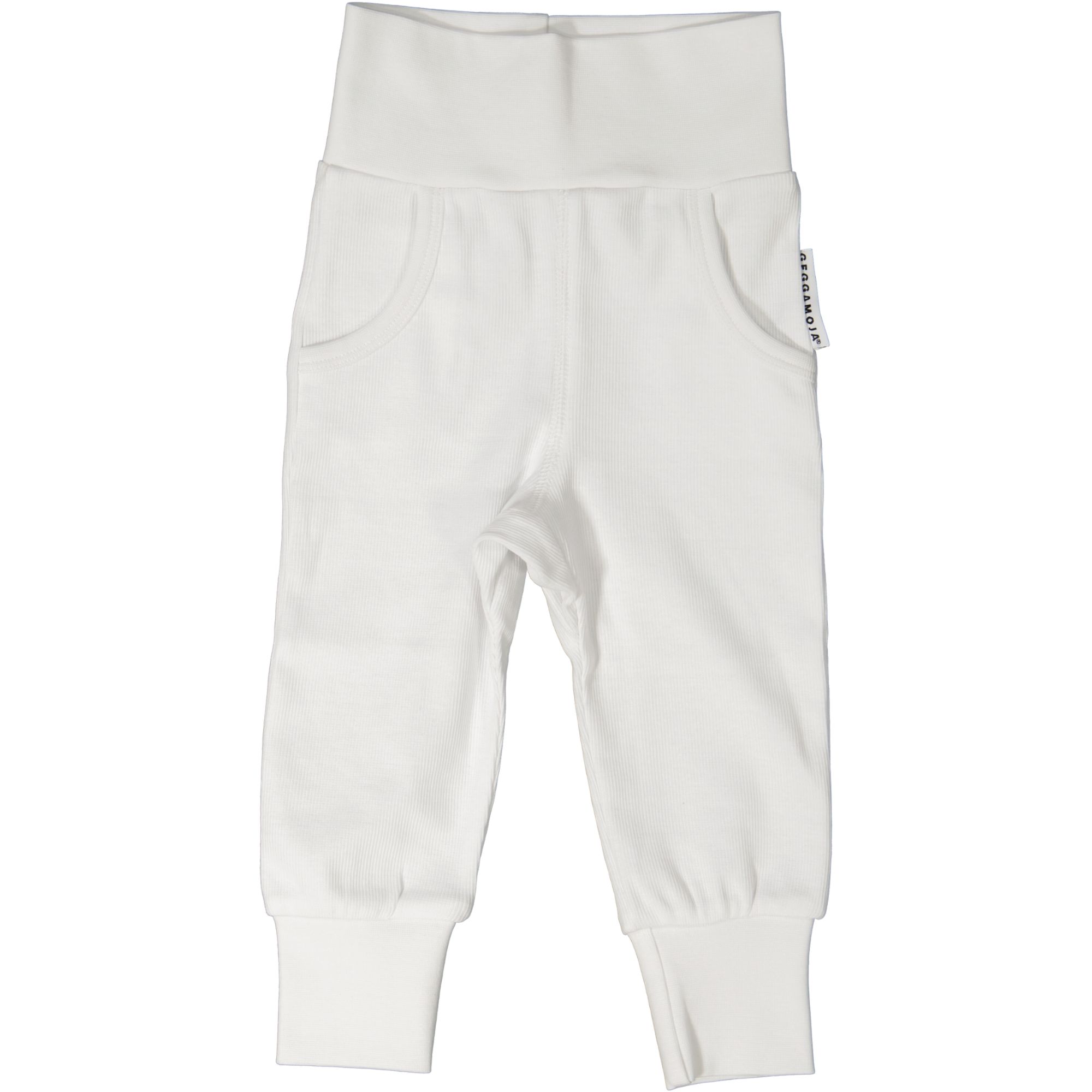 Babybyxor Bomullsribb Vit