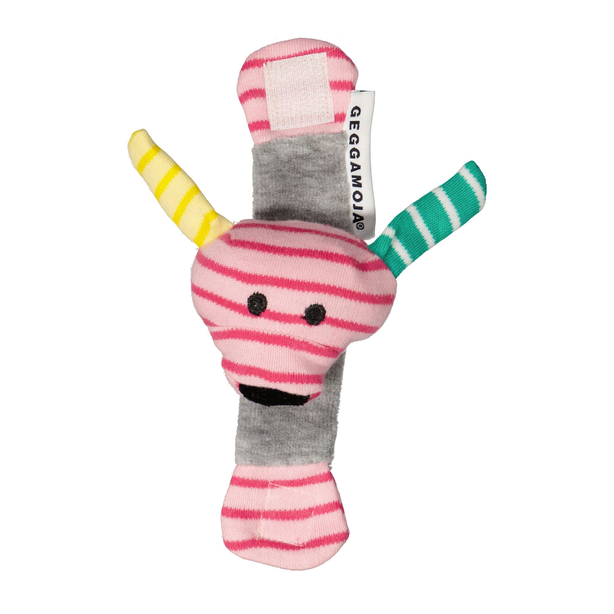 Doddi wrist rattle Purplepink/pink