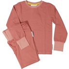 Bamboo two pcs pyjamas Rust red 122/128