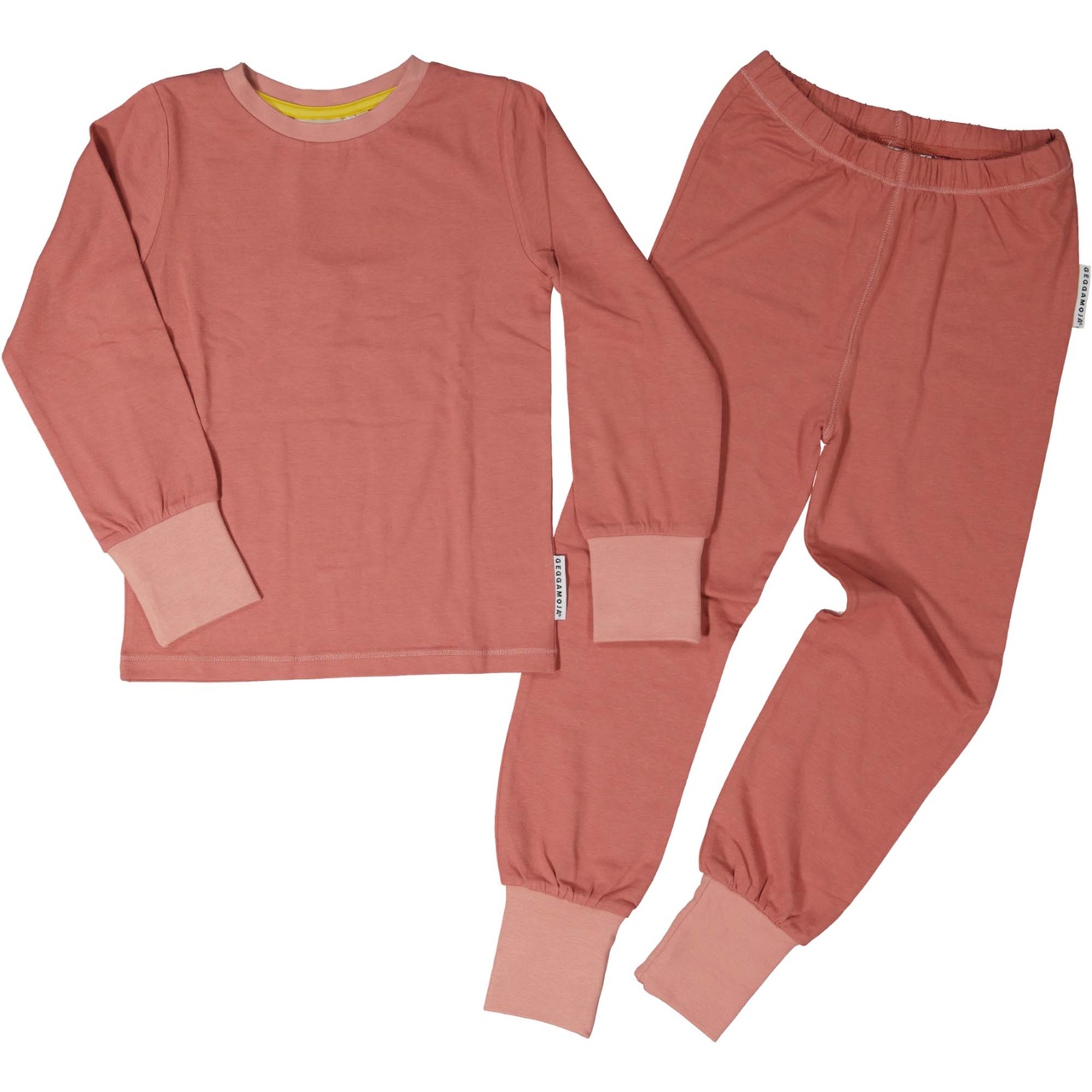 Bamboo two pcs pyjamas Rust red 122/128