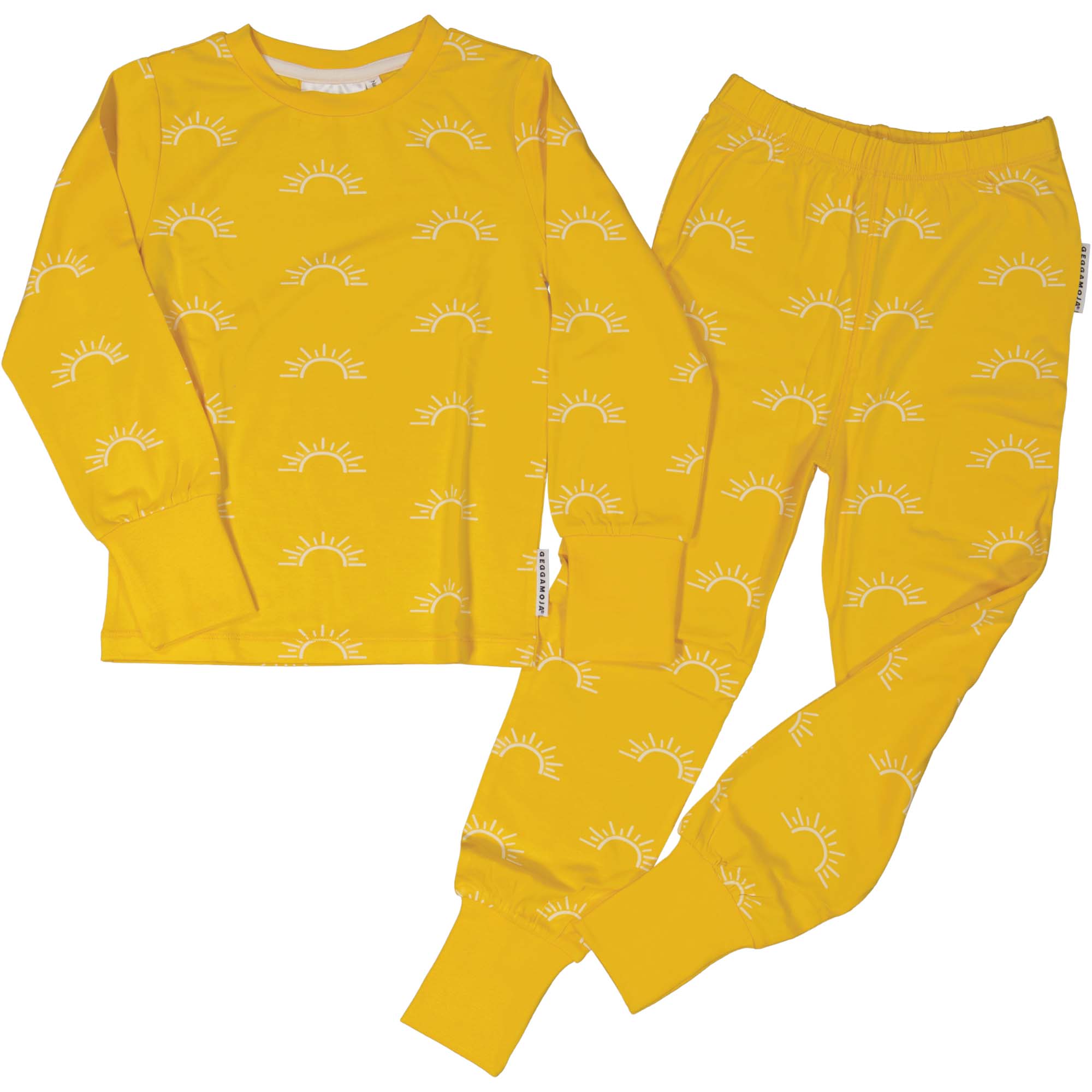 Bamboo two pcs pyjamas Yellow sun