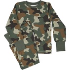 Bamboo two pcs pyjamas Green camo 74/80