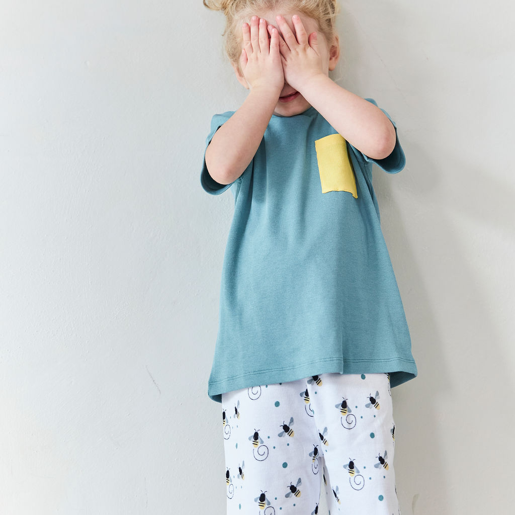 Two pcs summer pyjamas Petrol green  146/152