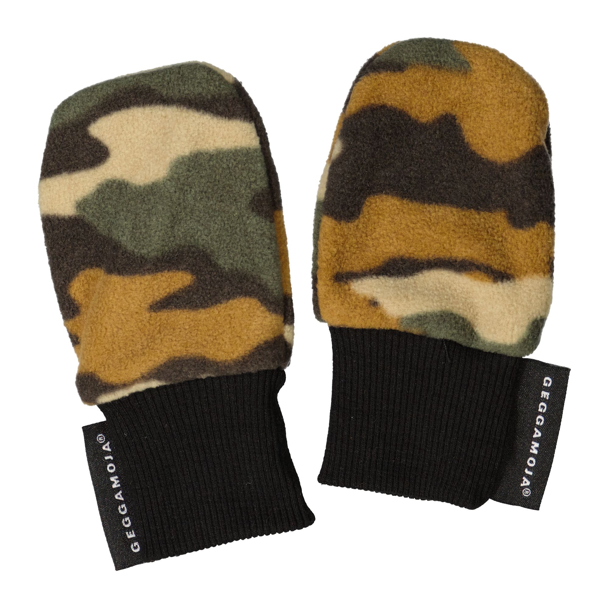 Fleece mittens Green camo  One Size