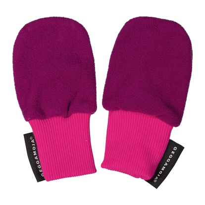 Fleece mittens Deep purple  One Size