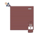 Cuddly blanket Burgundy/peach