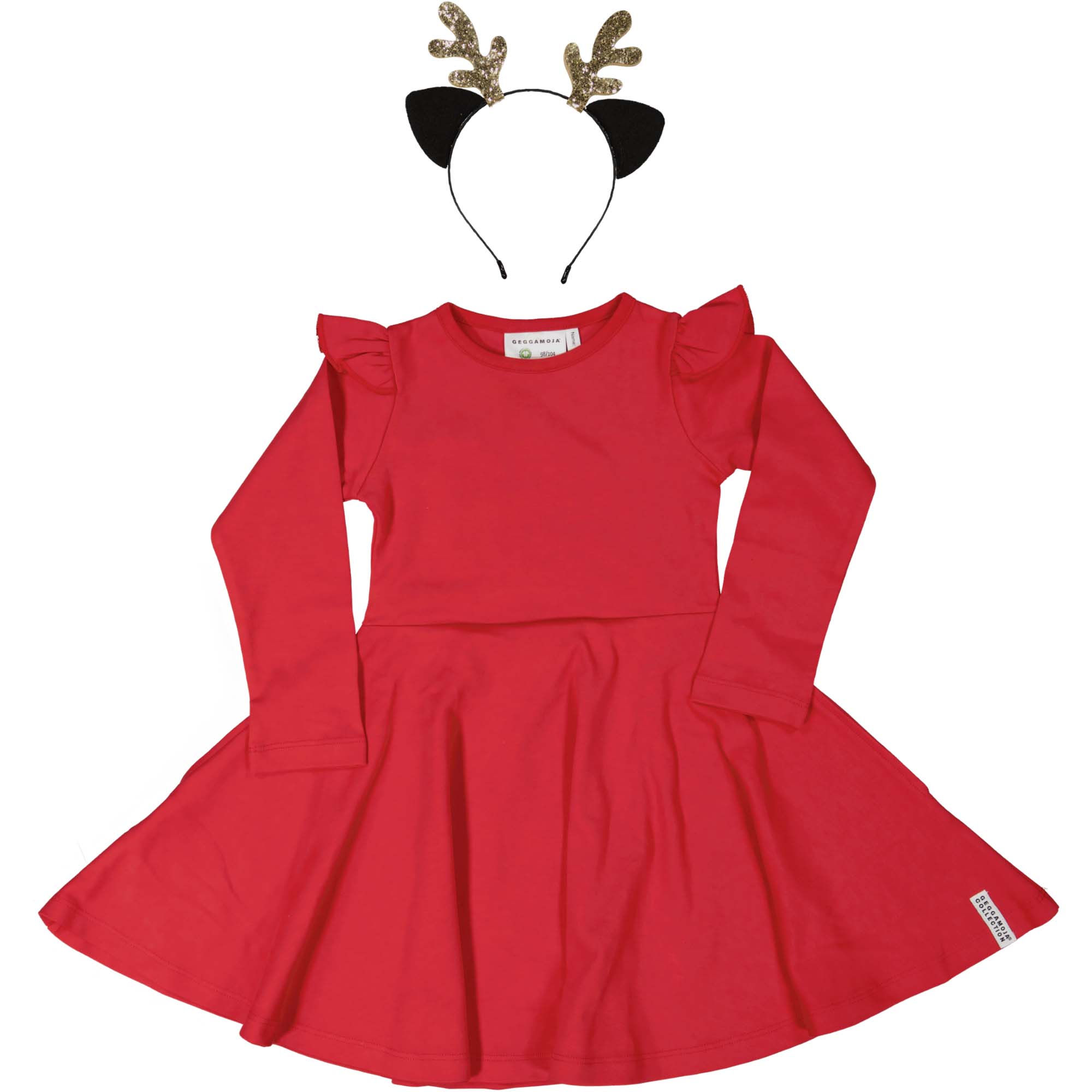 Flared dress Red