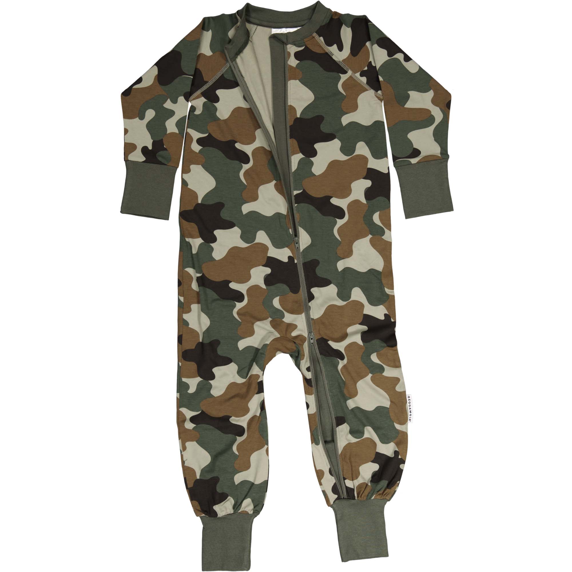 Bamboo pyjamas Green camo