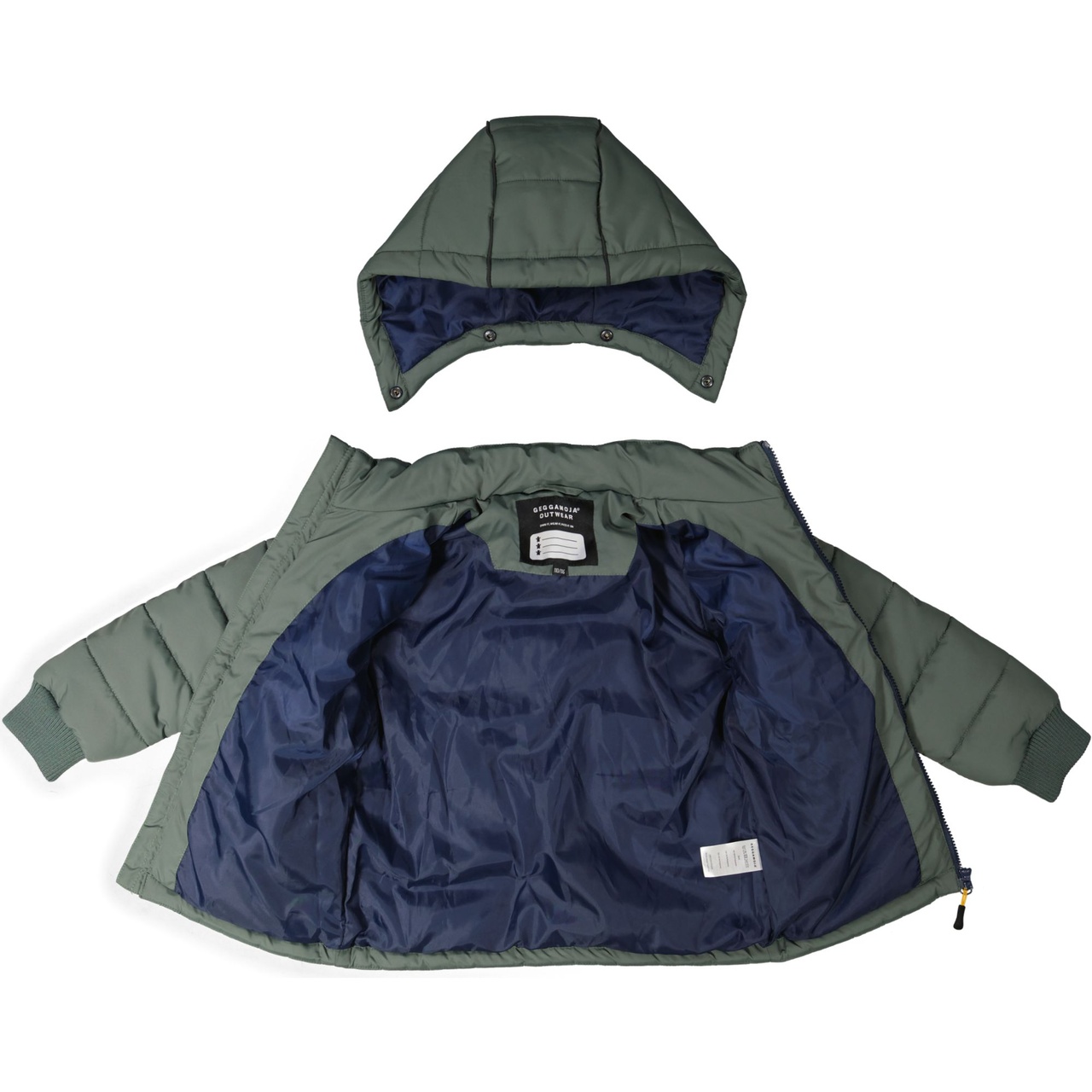 Puffer jacket Moss green 110/116