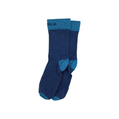 Wool sock Navy/turq