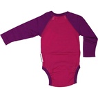 Body i merinoull Lila/rosa 62/68