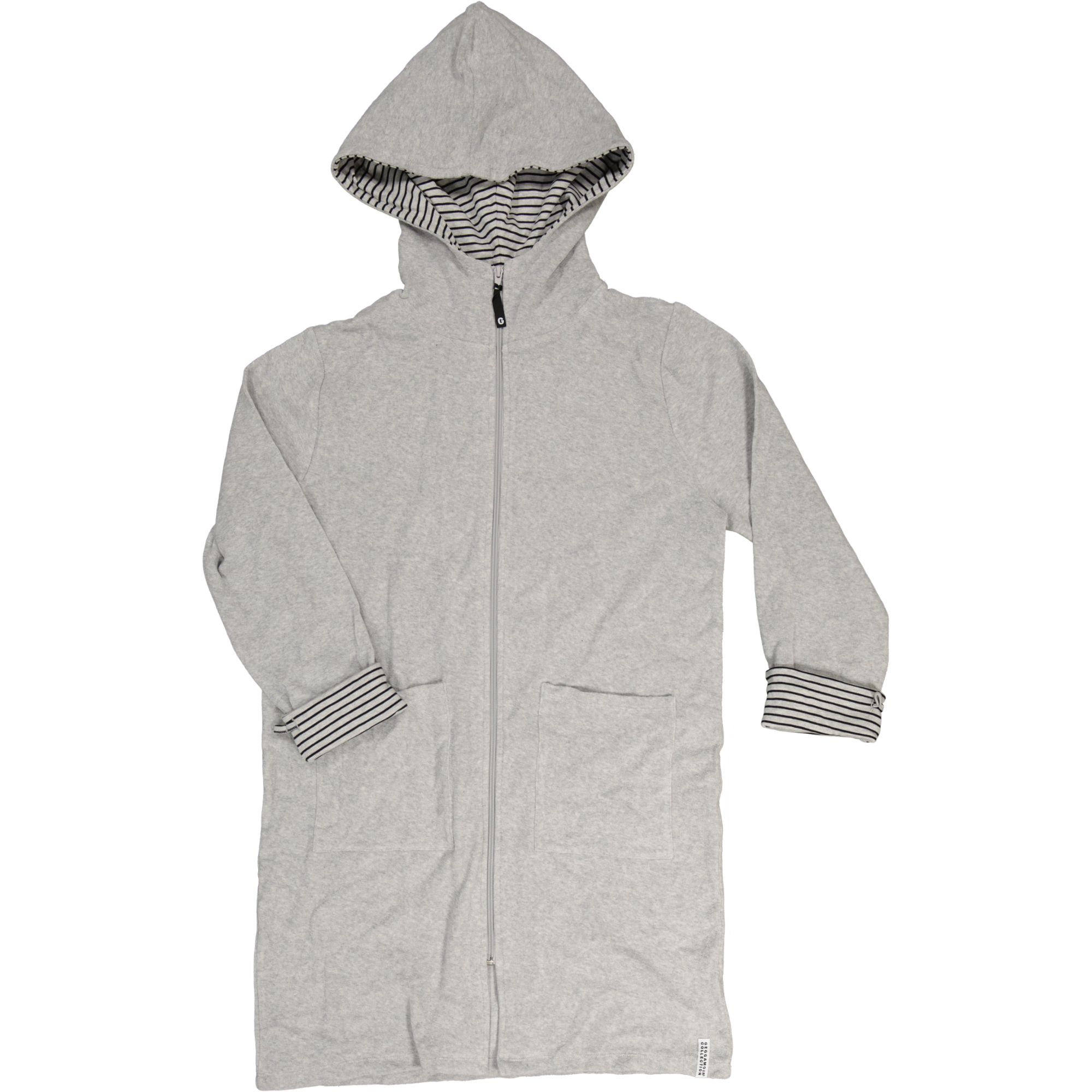 Female Bathrobe Grey/black