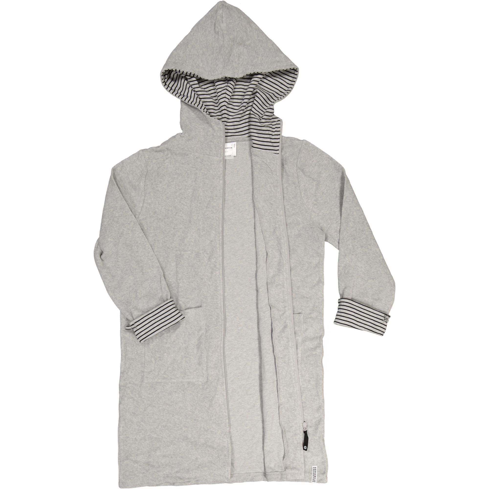 Female Bathrobe Grey/black