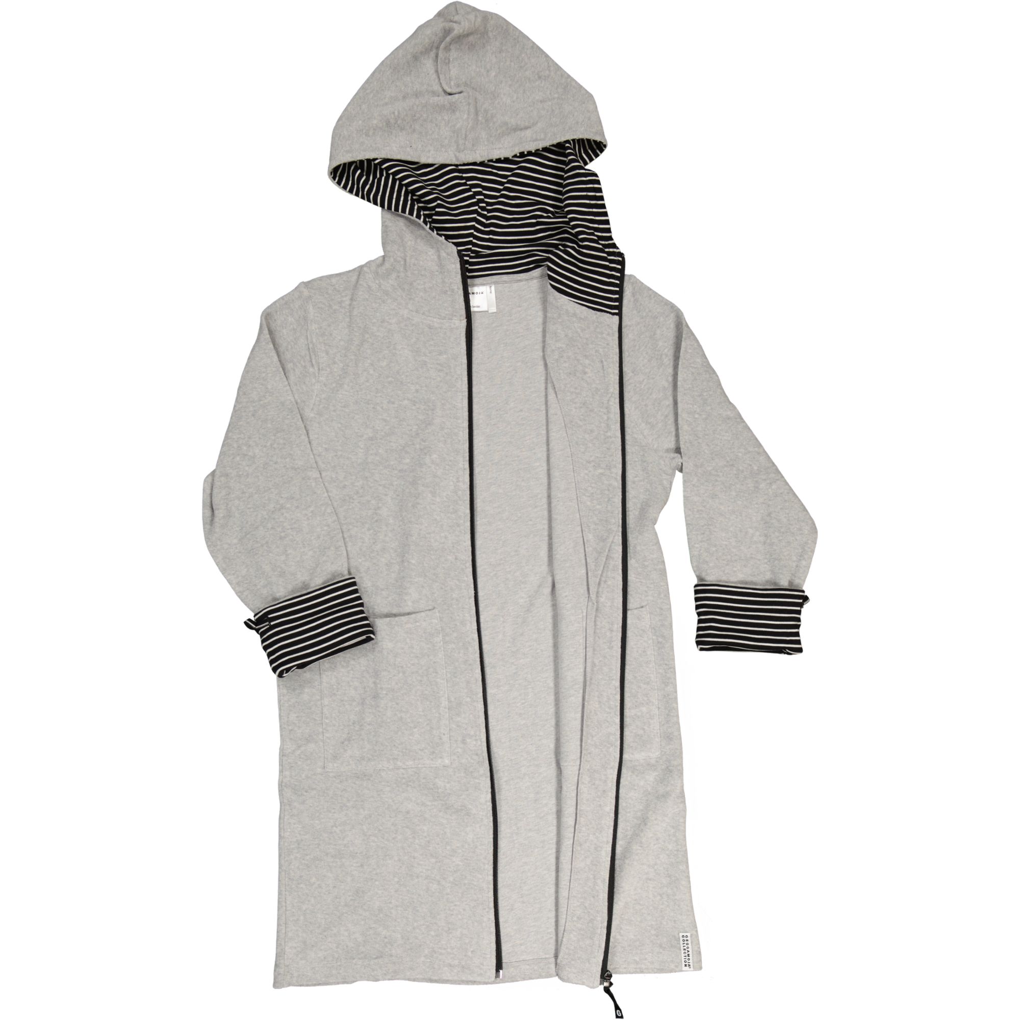 Male Bathrobe Grey/black