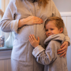 Kids- Bathrobe Classic Light grey stripe 98/104
