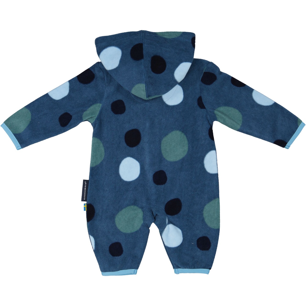 Fleece overall Multi dots blue 62/68