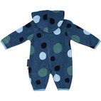 Fleece overall Multi dots blue 74/80