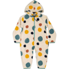Fleece overall Multi dots beige 62/68
