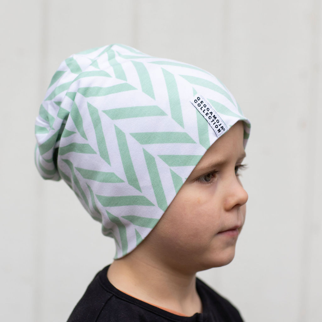 Bamboo cap Pastel green str 21 M 5-6 Year