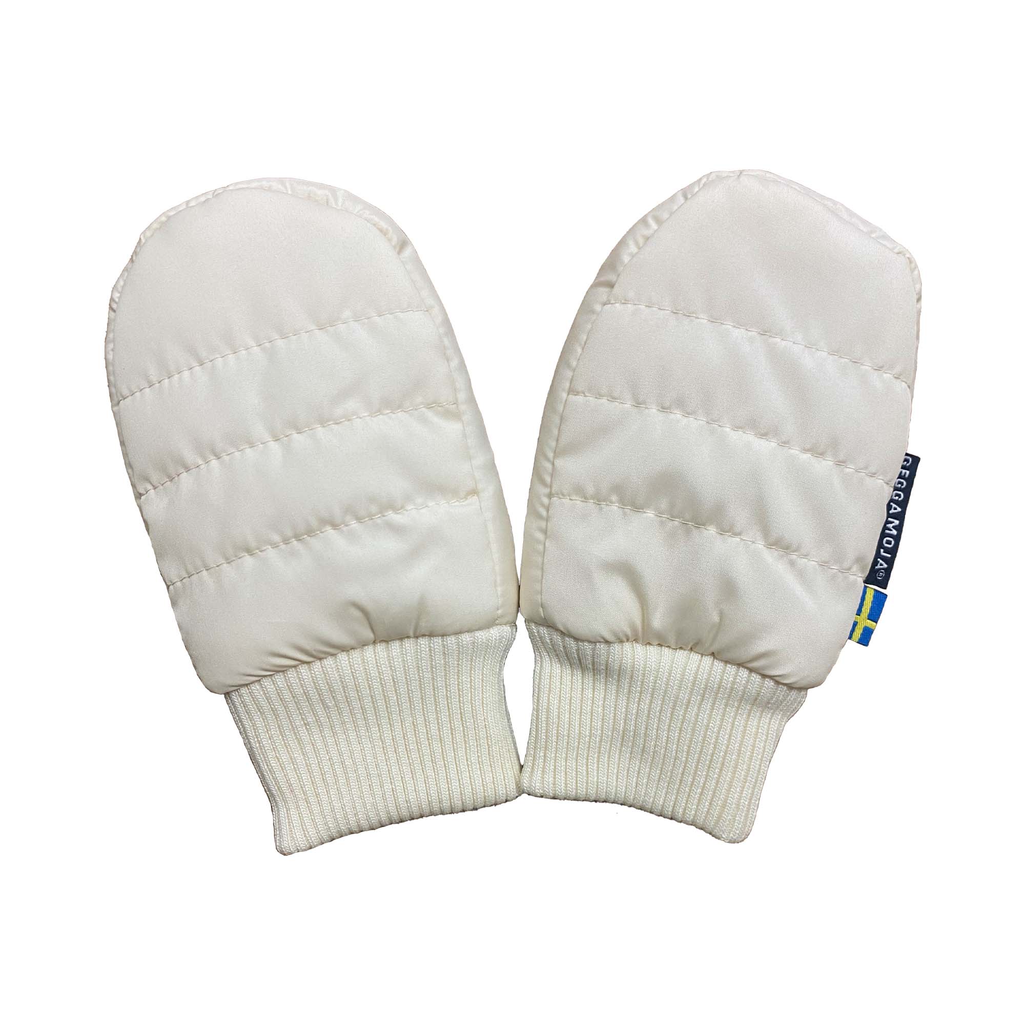 Puff mittens Beige One Size