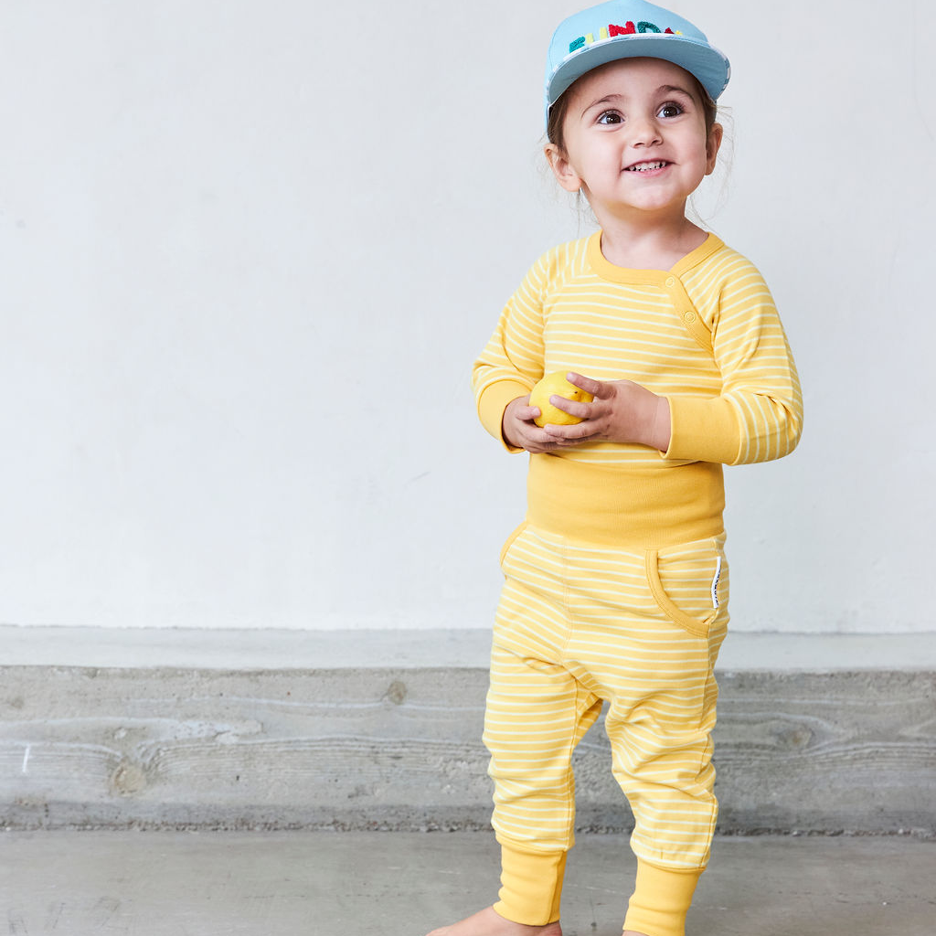 Babybyxor Gul/vit