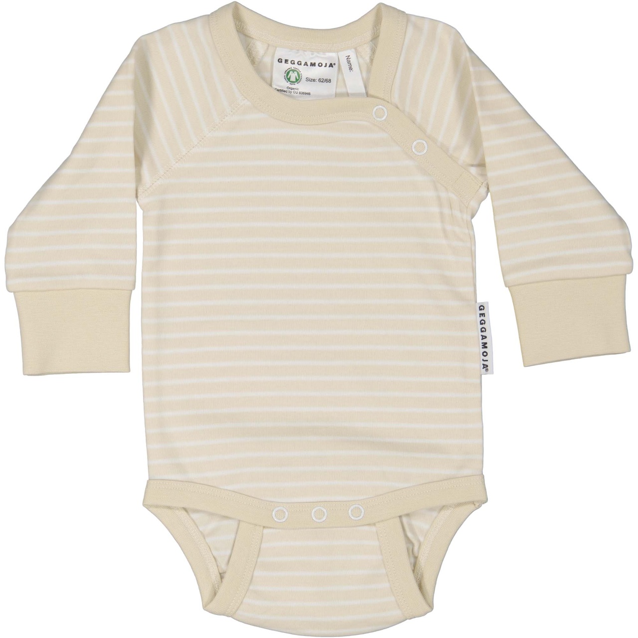 Body L.S Beige/white 86/92