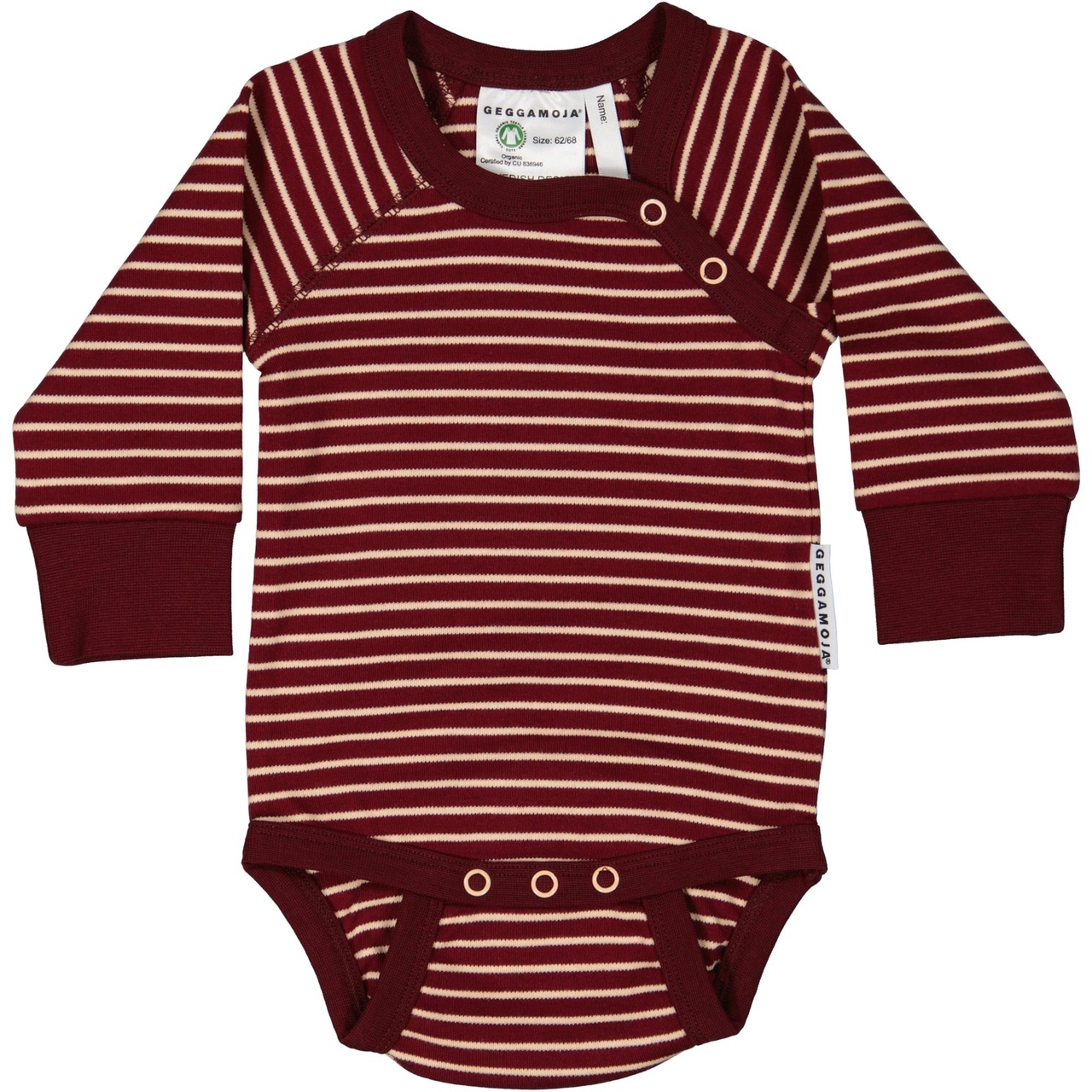 Body L.S Burgundy/peach 86/92