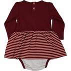 Body dress Burgundy/peach