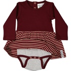 Body dress Burgundy/peach