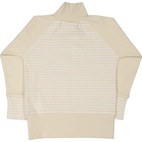Zip sweater Beige/white 110/116