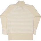 Zip sweater Beige/white 122/128