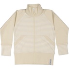 Zip sweater Beige/white 74/80