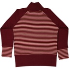 Zip sweater Burgundy/peach 122/128