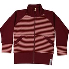 Zip sweater Burgundy/peach 74/80