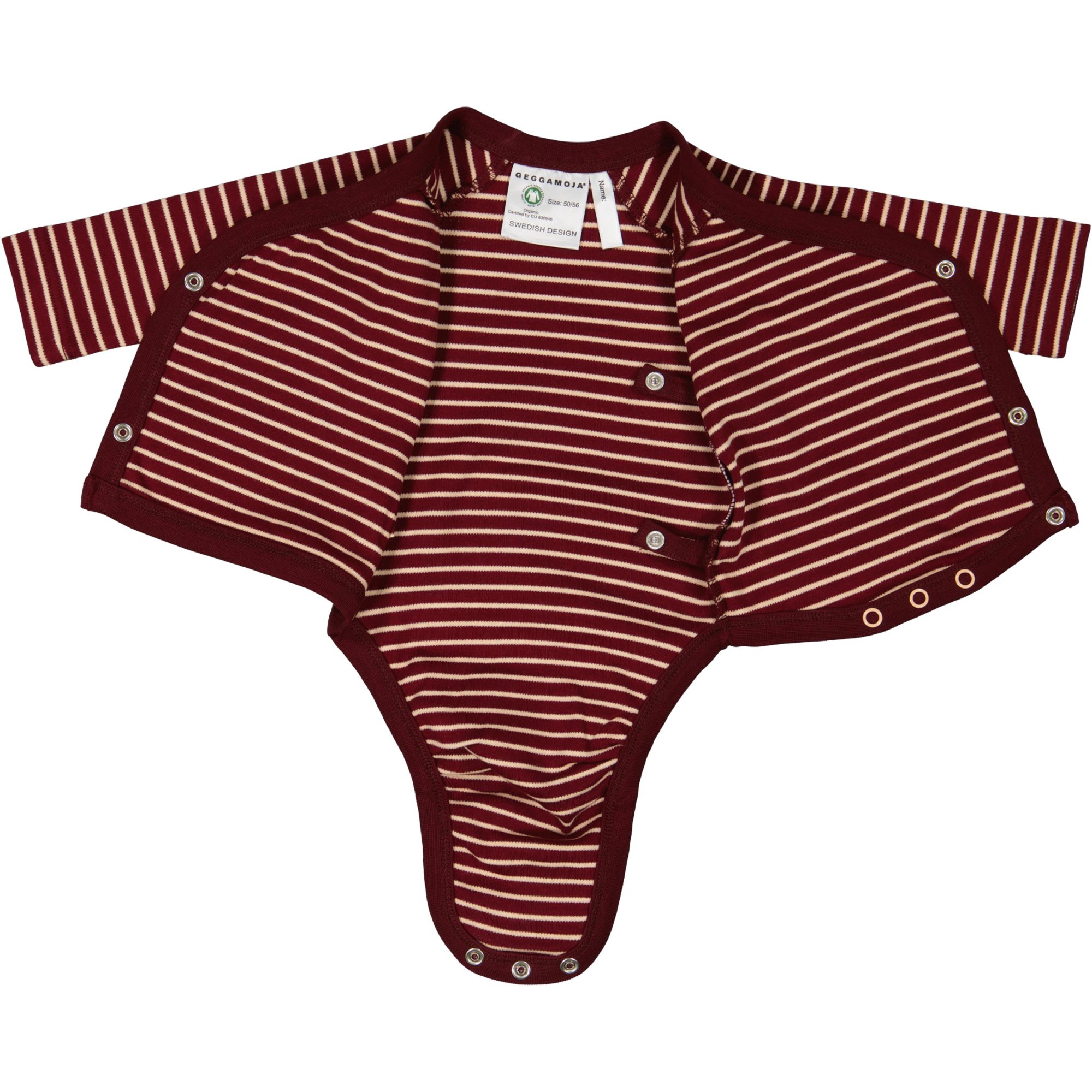 Wrap-around body Burgundy/peach