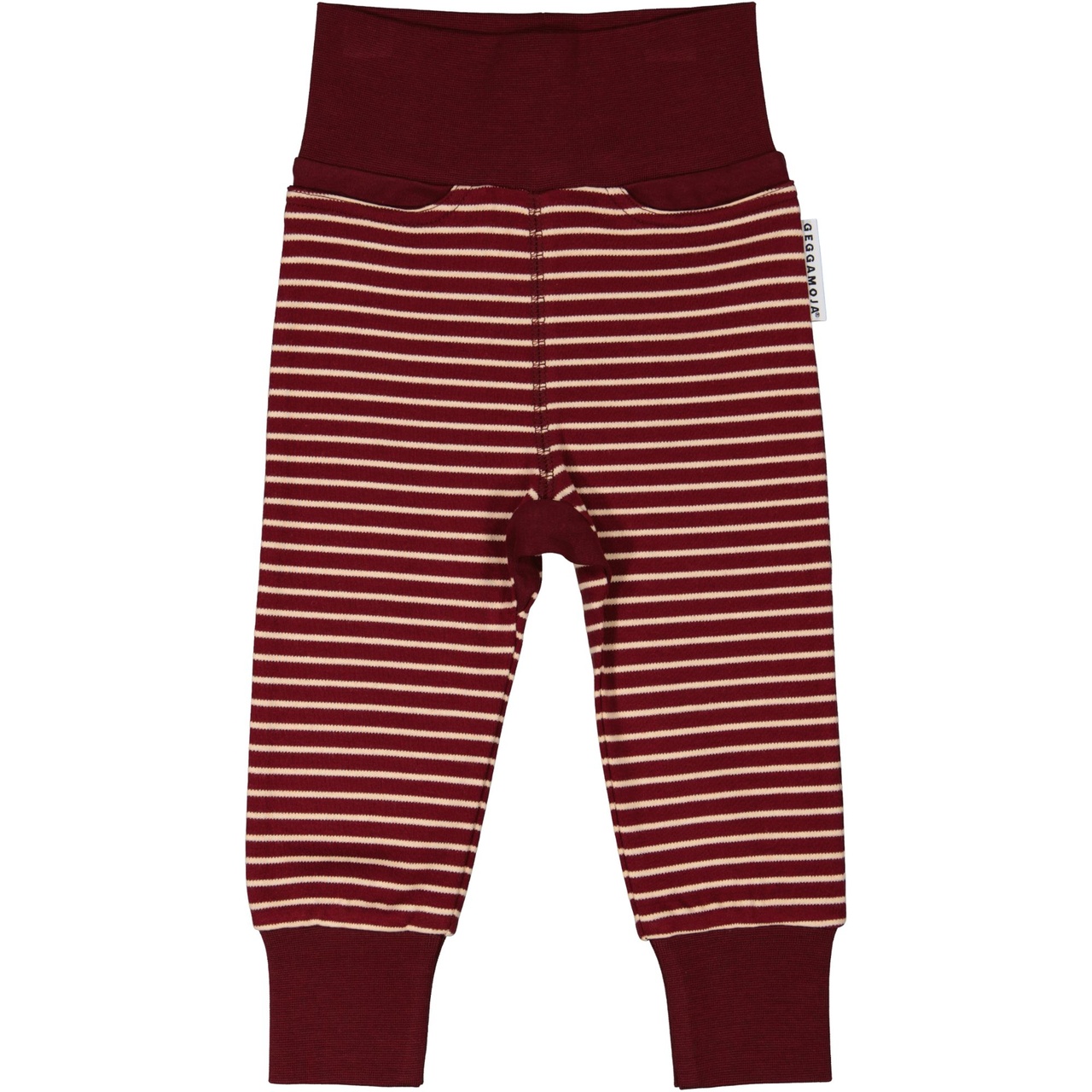 Baby trouser Burgundy/peach 74/80