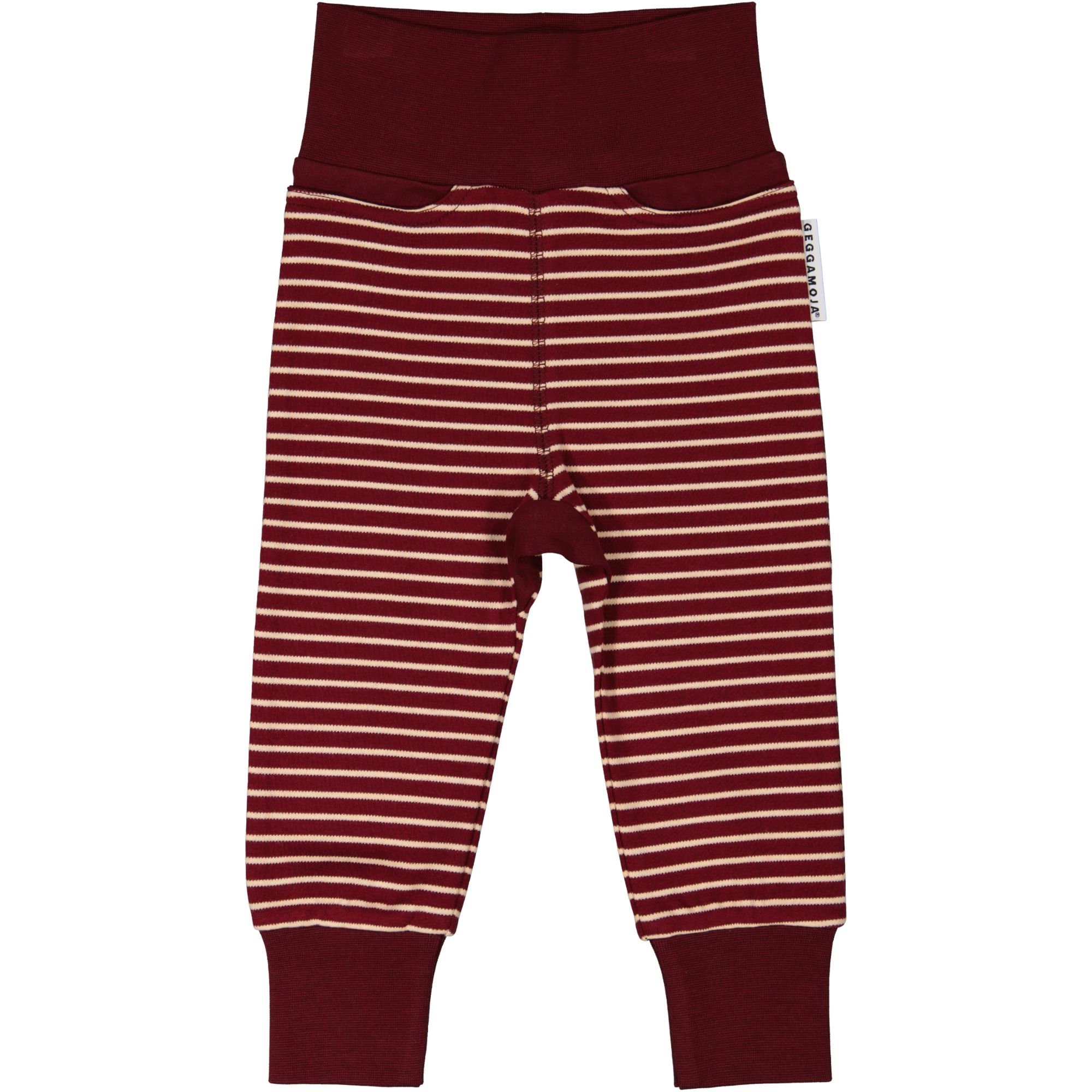 Baby trouser Burgundy/peach