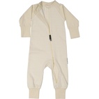 Pyjamas Two way zipper Beige/white 62/68