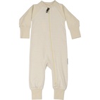 Pyjamas Two way zipper Beige/white 110/116