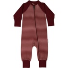 Pyjamas Two way zipper Burgundy/peach 110/116