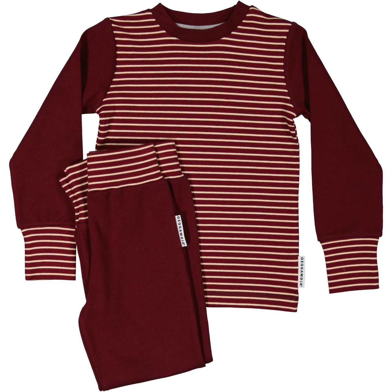 Two piece pyjamas Burgundy/peach