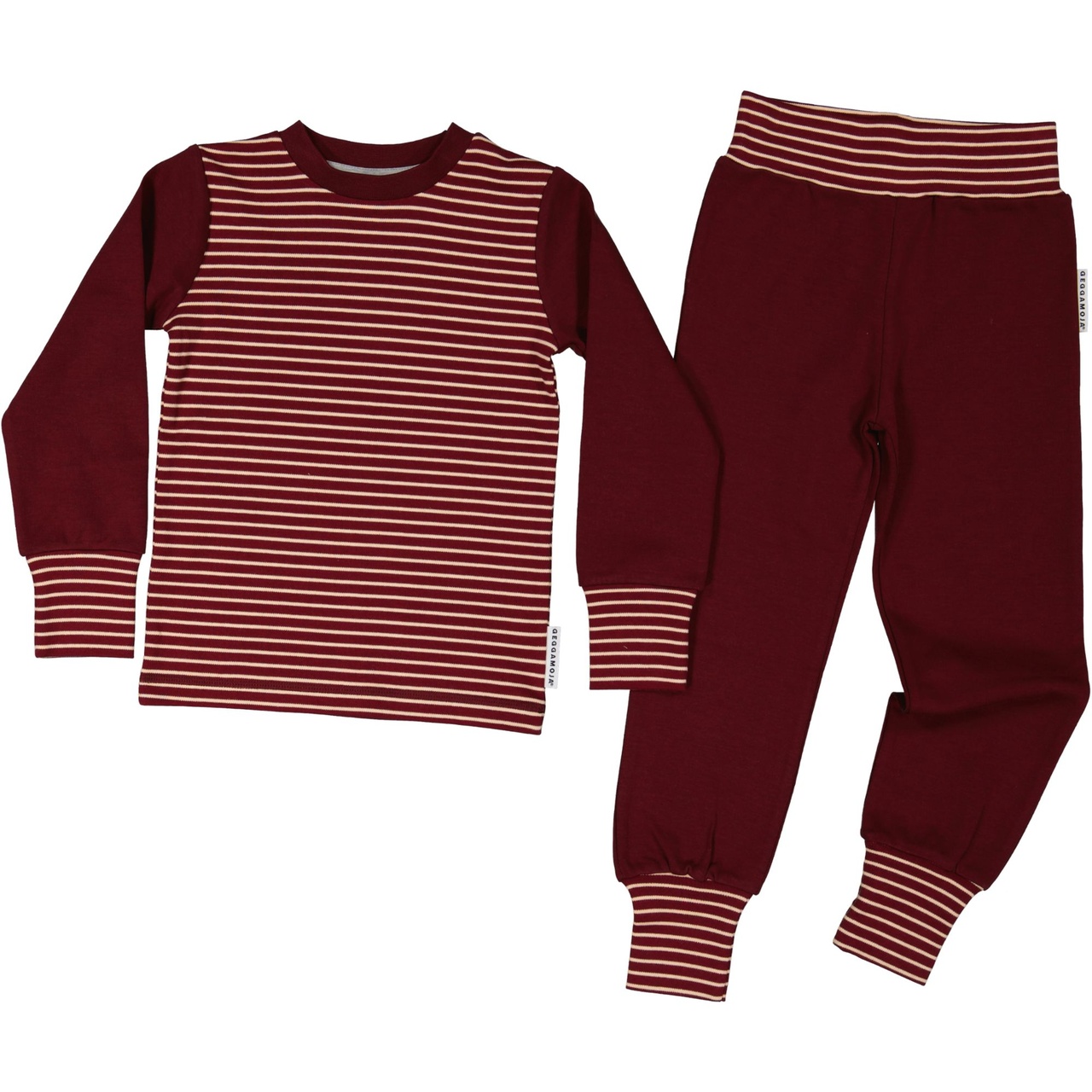 Two piece pyjamas Burgundy/peach 122/128