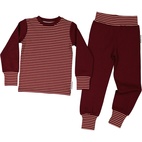 Kaksiosainen pyjama  Burgundy/peach 122/128