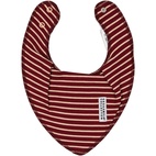 Dry bib Burgundy/peach