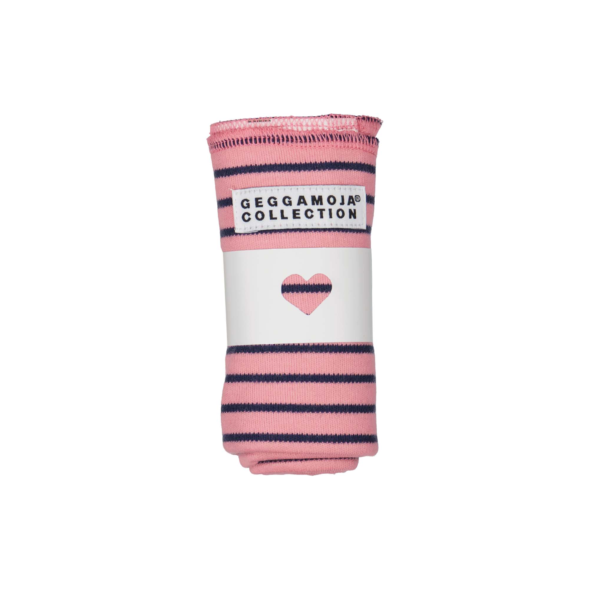 Snuttefilt randig rosa/marinblå