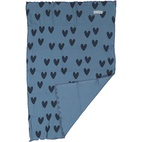 Cuddly blanket Blue heart