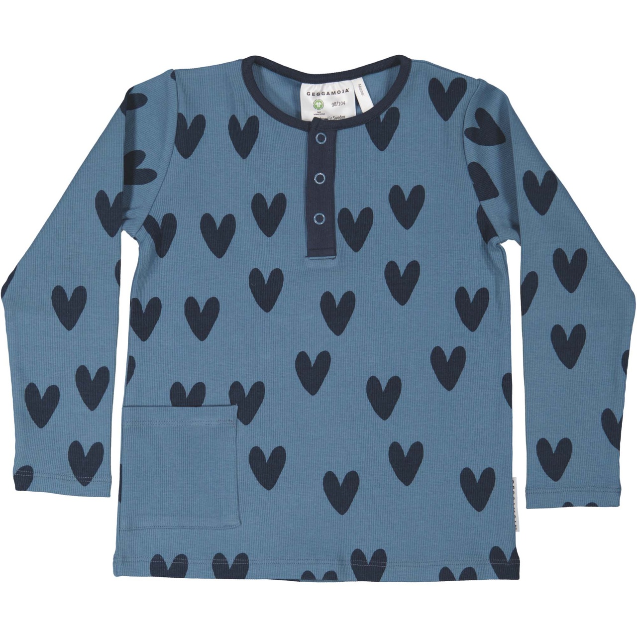 Grandpa sweater Blue heart 74/80