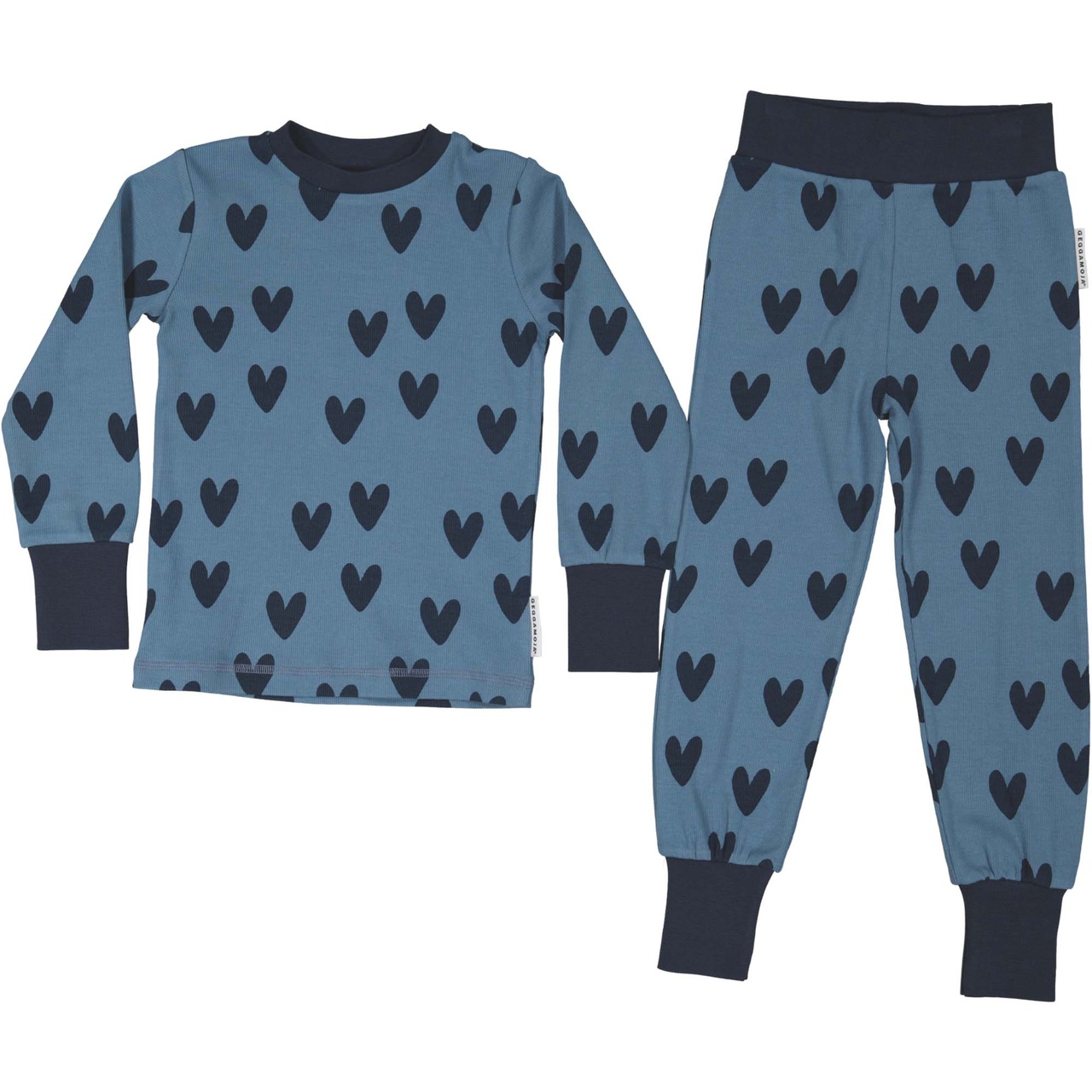 Kaksiosainen pyjama  Sininen heart 134/140