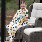 Fleece set Multi dots beige 146/152