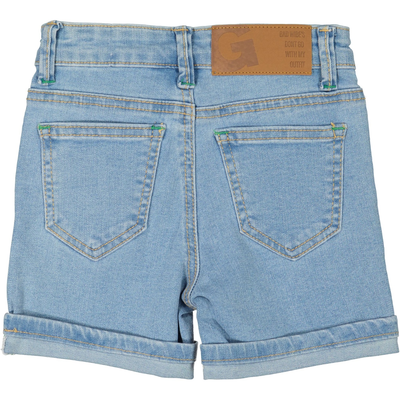 Unisex 5-pocket Jeansshorts Ljusblå 110/116